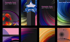 Dark business card templates